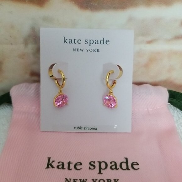 New kate spade Brilliant Statement Huggie Hoops - Picture 1 of 6